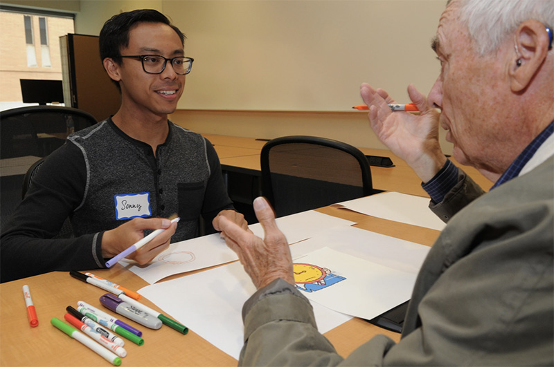 Occupational therapy doctoral student Sonny M and Bill