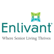 Enlivant: Where senior living thrives, logo